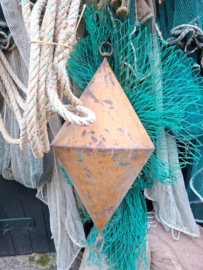 Oude Vintage Metalen Drijver Boei
