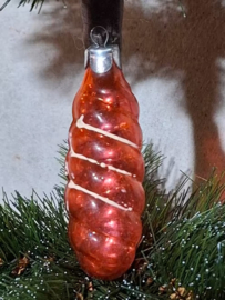 Oude Antiek Vintage Oostblok Kerstbal 9424 Hanger