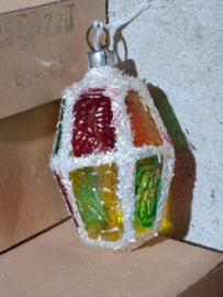 Oude Antiek Vintage Kerstbal 8615 Lampion