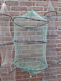 Oude Vintage Fuik Visfuik Groen
