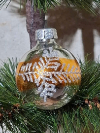 Oude Antiek Vintage Kerstbal 10257 Goud