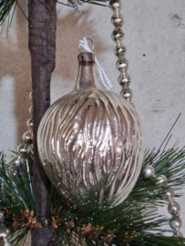 Oude Antiek Vintage Kerstbal 9154 Walnoot Okernoot
