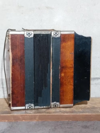 Oude Antieke Trekharmonica Accordeon Piccoletta Club Modell 1
