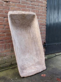 Oude Antieke Sobere Houten Trog Schaal Boomstam 113 cm