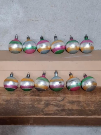 Oude Vintage Kerstballen Oostblok 111390 Assorti