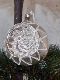 Oude Antiek Vintage Kerstbal 8970 Deukbal