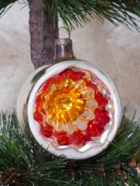Oude Antiek Vintage Kerstbal 8898 Deukbal