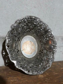 Oude Vintage Verzilverde Mand Broodmand Silverplate