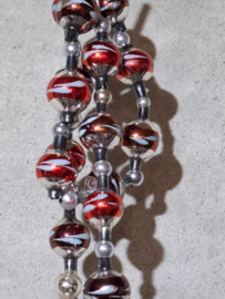 Oude Antiek Vintage Kralenslinger 8975 Kralenketting Mercury Garland