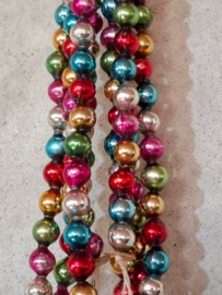 Oude Antieke Kerstbal 8319 Kralenslinger Kralenketting Kralen Slinger Bont