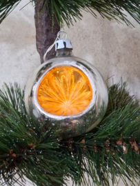 Oude Antiek Vintage Kerstbal 9883 Deukbal