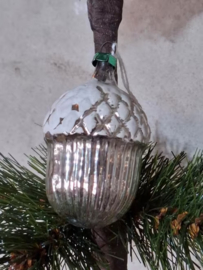 Oude Antiek Vintage Kerstbal 8746 Eikel