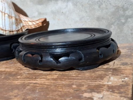 Oud Vintage Chinees Houten Onderzetter Sokkel Plateau