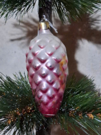 Oude Antiek Vintage Oostblok Kerstbal 10044 Dennenappel