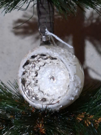 Oude Antiek Vintage Kerstbal 10245 Deukbal