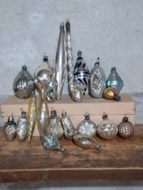 Oude Vintage Kerstballen Oostblok 111386 Assorti