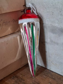 Oude Antiek Vintage Kerstbal 8057 Pegel
