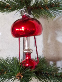 Oude Antieke Vintage Kerstbal 9846 USSR Lantaarn Olielamp