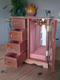 Oud Vintage Sieradenkastje Bijoux