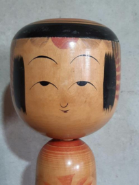 Oude Vintage Japanse Kokeshi Houten Pop Doll Tsuchiyu XL