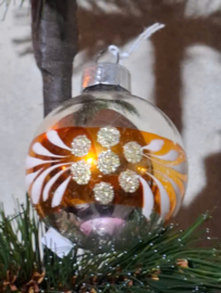 Oude Antiek Vintage Kerstbal 10446 Goud