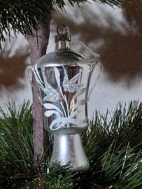 Oude Antieke Kerstbal 8627 Koffiepot Bokaal Zilver