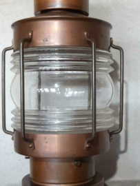 Oude Vintage Koperen Scheepslamp Mast Lamp