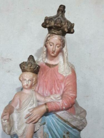 Oude Antiek Maria des Victoires Beeld Mariabeeld