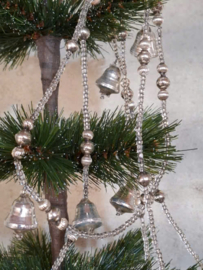 Oude Antieke Kralenslinger 10364 Kralenketting Kralen Slinger Zilver Belletjes