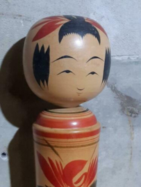 Oude Vintage Japanse Kokeshi Houten Pop Doll Naruko XL