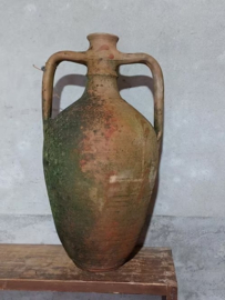 Oude Antieke Turkse Terracotta Oliekruik Olie Kruik Amfora