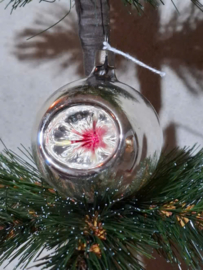 Oude Antiek Vintage Kerstbal 10026 Deukbal