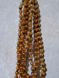 Oude Antieke Kerstbal 10367 Kralenslinger Kralenketting Kralen Slinger Goud