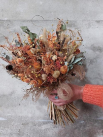 Bruidsboeket van Droogbloemen -Speciaal voor Jou Gemaakt- Droogboeket