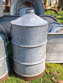 Oude Brocante Zinken Kan Petroleum