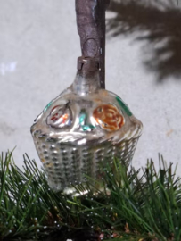 Oude Antieke Kerstbal 10010 Mandje