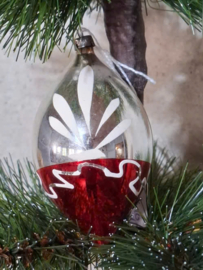 Oude Antiek Vintage Kerstbal 10184 Pegel