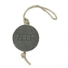 Puur Zeep Stoere Hanger Schijf  aan Touw Donkergrijs - Groene Thee