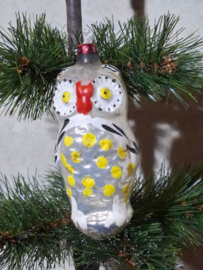 Oude Antiek Vintage Kerstbal 10218 Uil