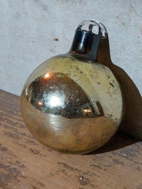 Oude Antieke Kerstbal 6686 Ajeko Bal Goud