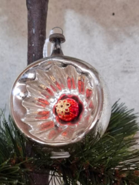 Oude Antiek Vintage Kerstbal 8971B Deukbal