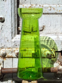 Oud Antiek Hyacintglas Bloembollenglas Groen