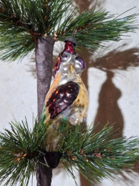 Oude Vintage Kerstbal 10264 USSR Vogel  Papegaai