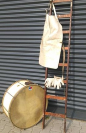 Oude Vintage Basdrum Trommel Muziekkorps Koninklijke Luchtmacht Nederland