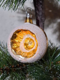 Oude Antiek Vintage Kerstbal 10260 Deukbal
