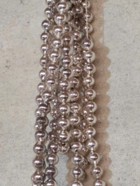 Oude Antieke Kerstbal 10363 Kralenslinger Kralenketting Kralen Slinger Zilver