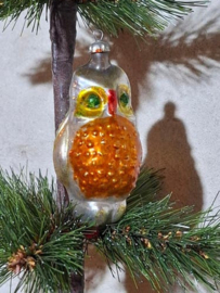 Oude Antiek Vintage Kerstbal 10272 Uil USSR