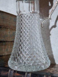 Oude Antiek Vintage Engelse Claret Jug Kristallen Karaf Wijn
