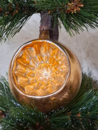 Oude Antiek Vintage Kerstbal 8893 Deukbal