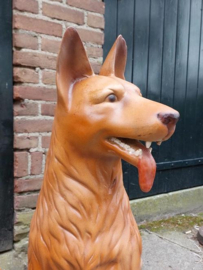 Oude Vintage Hond Herdershond Etalagemateriaal